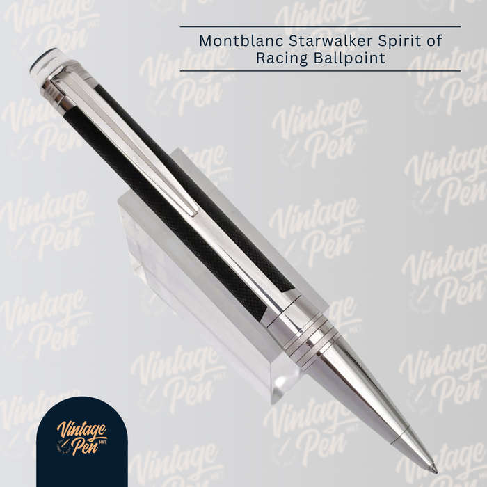 Montblanc Starwalker Spirit of Racing Ballpoint Pen with Montblanc Pen Pouch