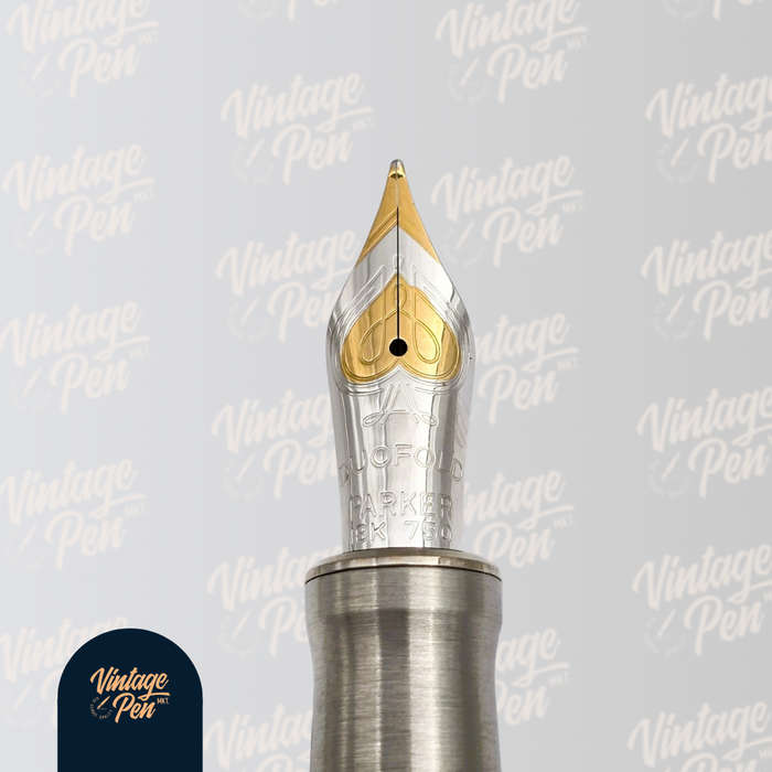 Parker Duofold Prestige Burgundy Chevron Fountain Pen