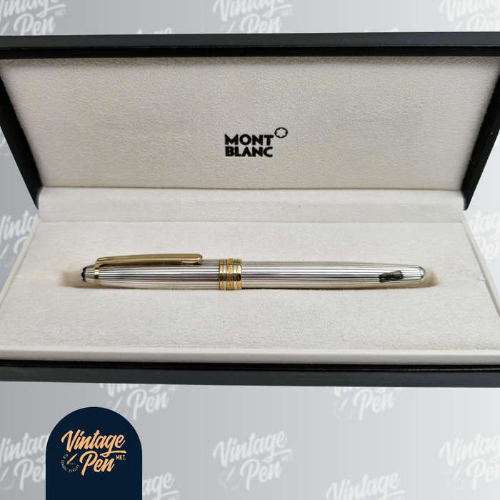Montblanc Solitaire Pinstripe Sterling Silver Fountain Pen