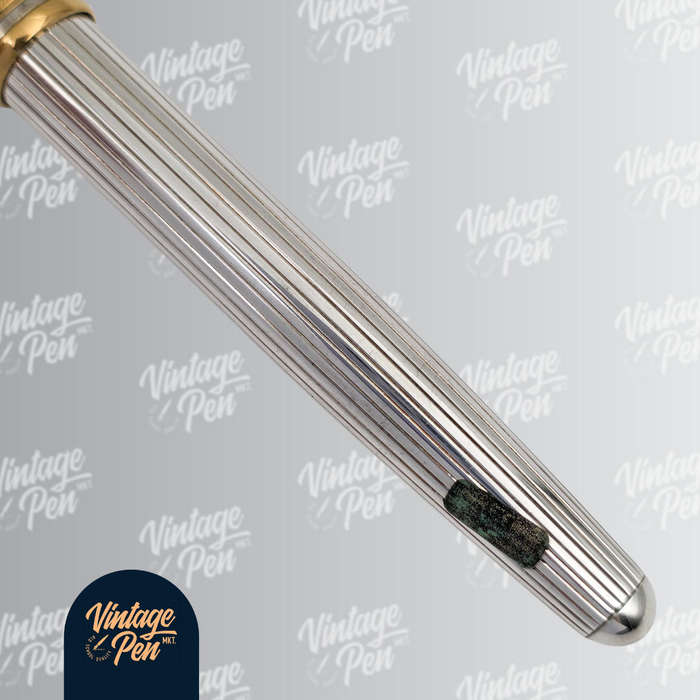 Montblanc Solitaire Pinstripe Sterling Silver Fountain Pen