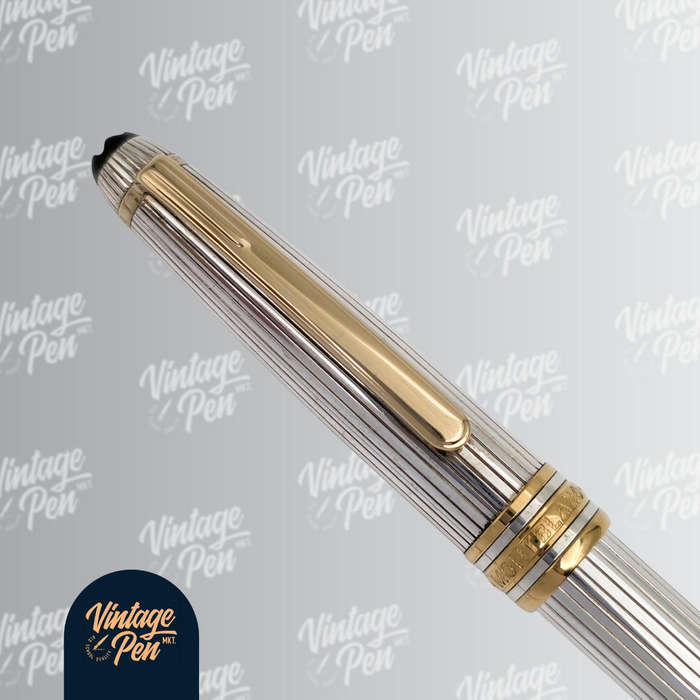 Montblanc Solitaire Pinstripe Sterling Silver Fountain Pen
