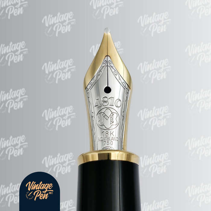 Montblanc Solitaire Pinstripe Sterling Silver Fountain Pen