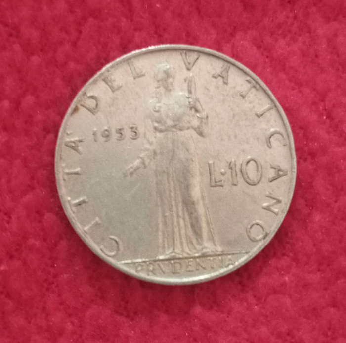 10 Lire Vatican City 1953
