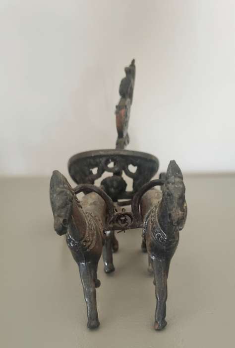 Vintage Achilles Chariot Roman Gladiator Brass Scultpure/Figurine