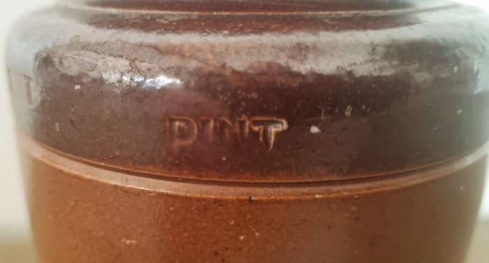 Vintage J. Bourne & Son Denby Potteries England, Stoneware Crock
