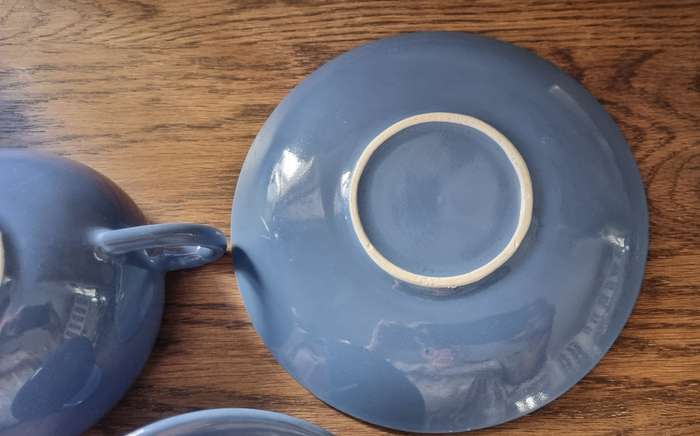 BLUE DROSTDY GRAHAMSTOWN South African Pottery Soup bowl with Lid and Saucer