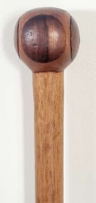 KNOB HANDLE, SILVER TIP Walking Cane Stick