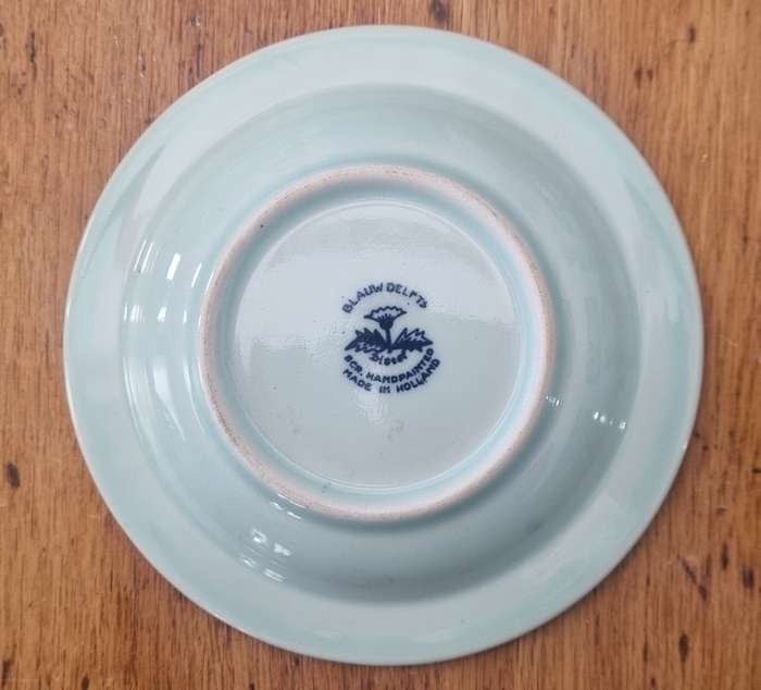 Vintage Blauw Delfts Blue & White Plate