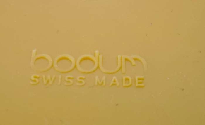 Vintage Bodum Yellow and Black Ice Bucket, Switzerland 1980s