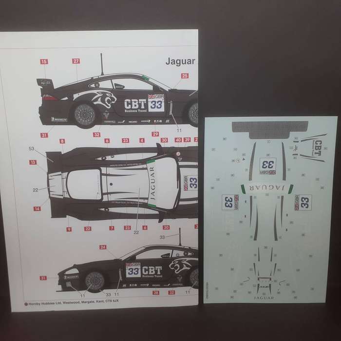 Airfix AO3410 Static Kit Jaguar XKR GT3 Boxed