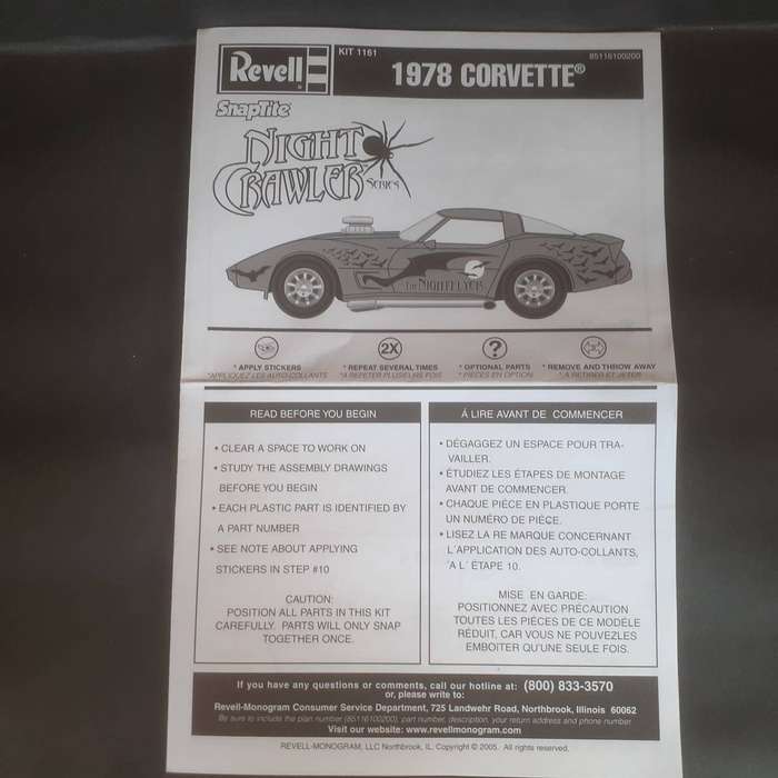 Revell Snap-Tite Static Kit The Nightflyer '78 Corvette