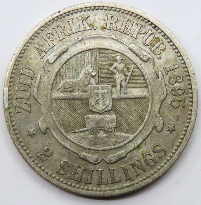 1895 ZAR  Shilling 2 Shillings rescheduled 26/08