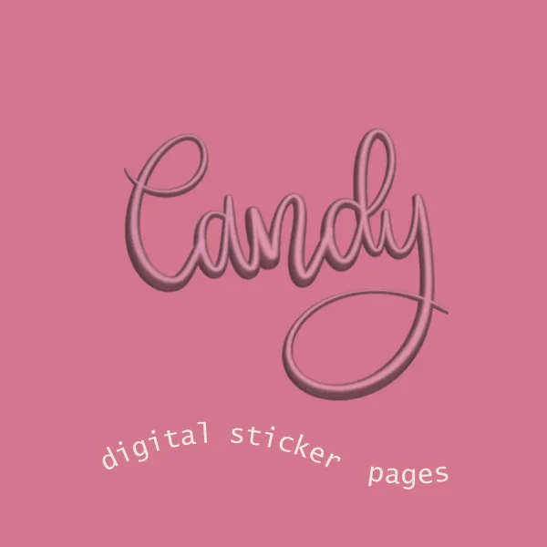 Candy Digital Sticker Page
