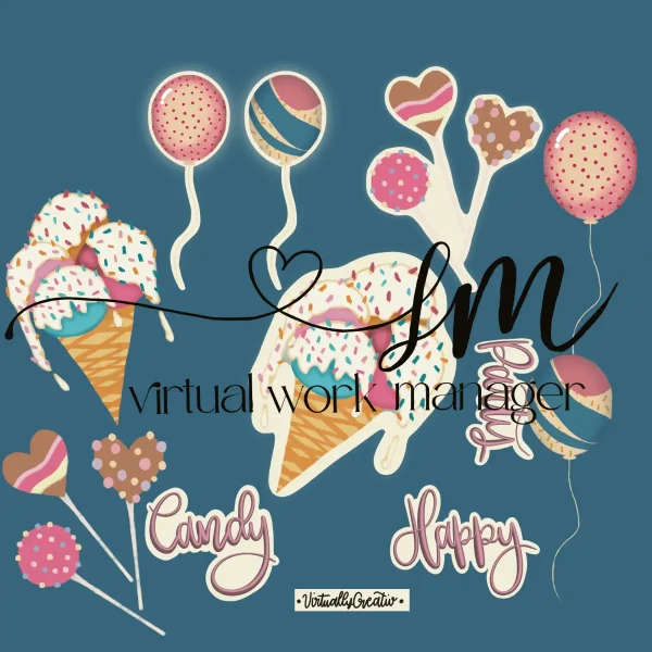 Candy Digital Sticker Page