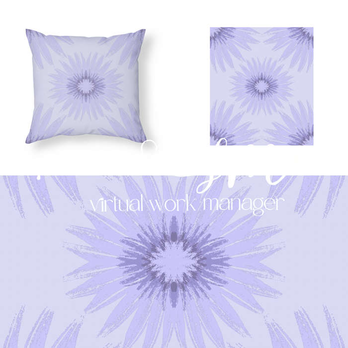 Sunflowers in Lavender and Lime Design