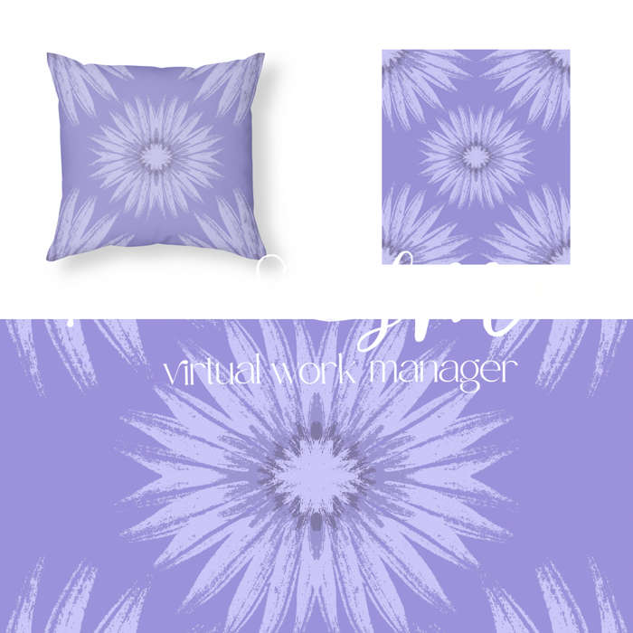 Sunflowers in Lavender and Lime Design