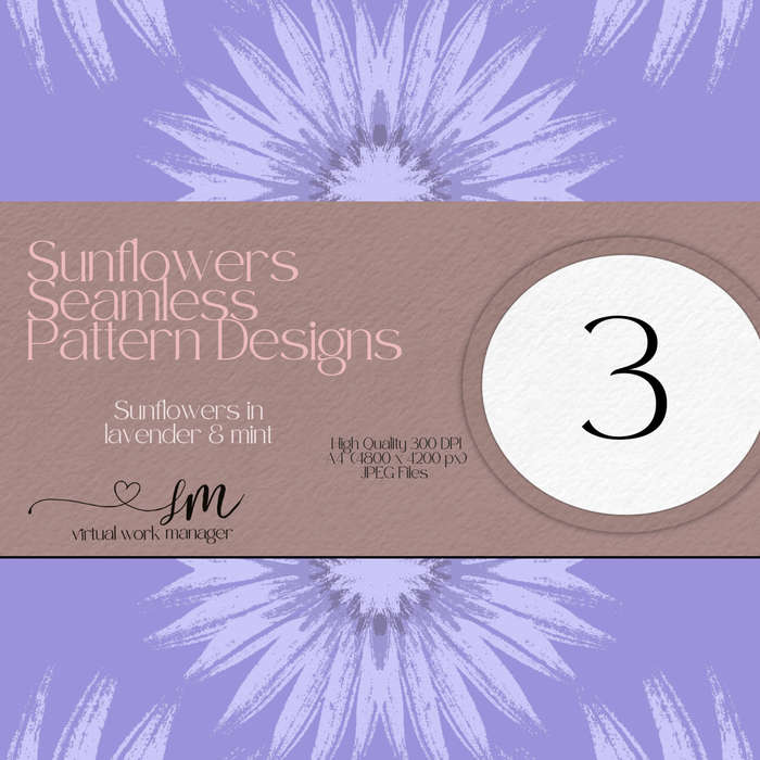 Sunflowers in Lavender and Lime Design