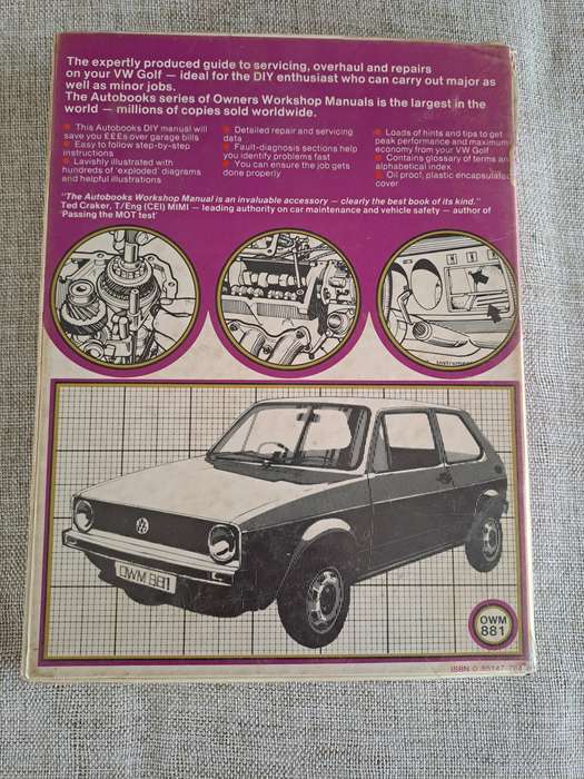 Golf N, L, 1100, 1974 to 1978 Owners Workshop Manual - Autobooks