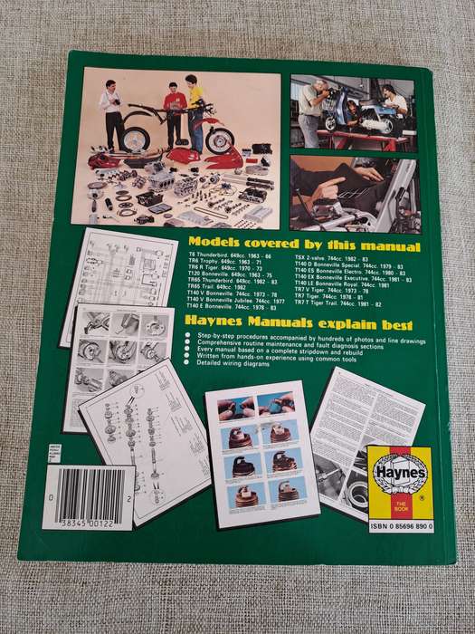 Triumph 650 & 750 2-valve Unit Twins, 649  744cc Owners Workshop Manual