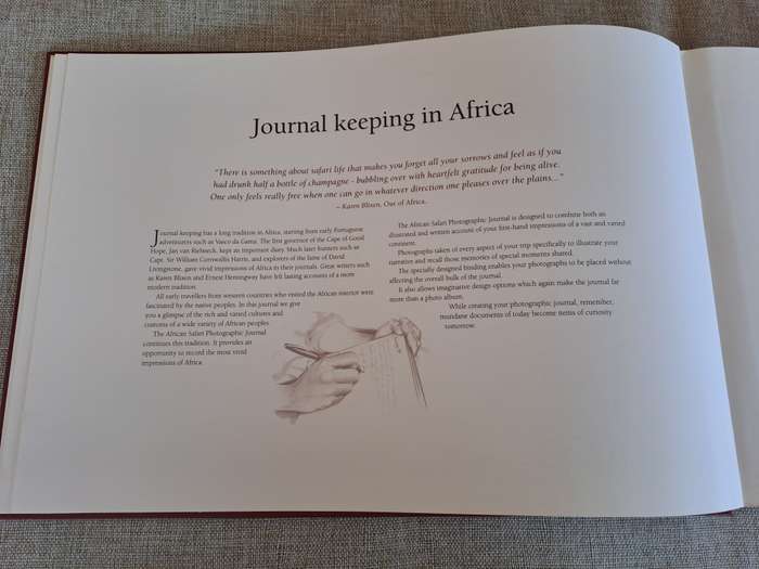African Safari Photographic Journal  Millennium Edition