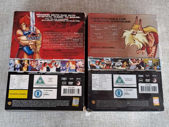 Thundercats: Season 1 and 2 complete box sets DVD