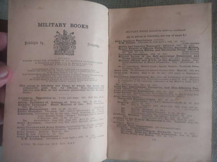 Field Service Pocket Book 1914