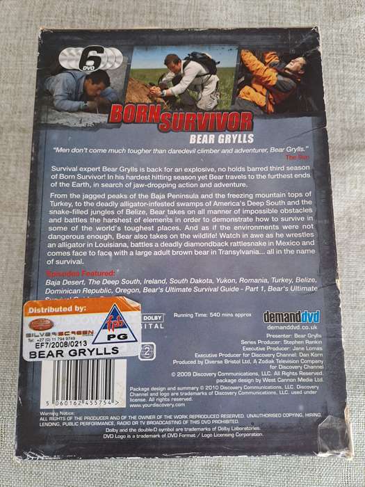 Bear Grylls Born Survivor Box Set 6 DVDs