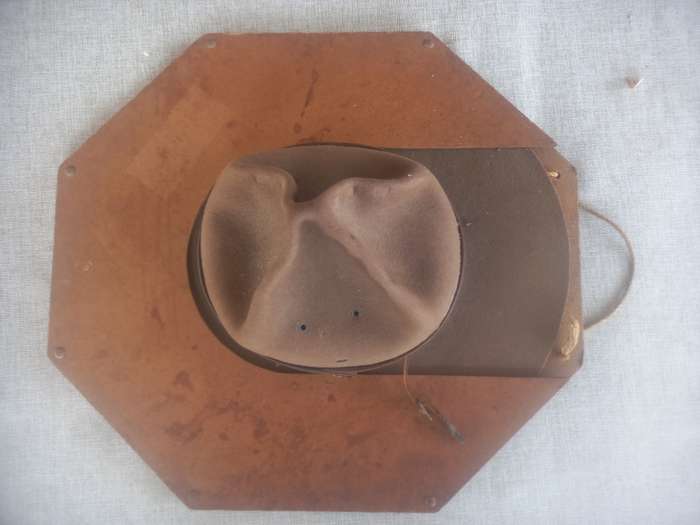 Boy Scouts "Campaign" hat ( same as the "mounties" ) with hat brim press