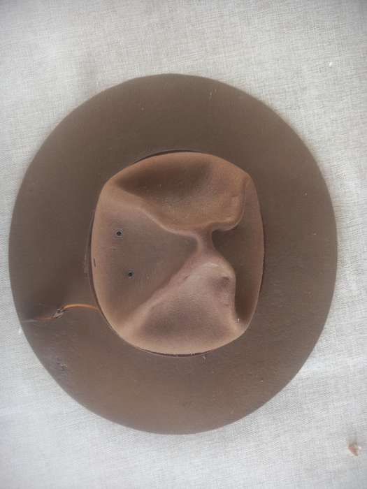 Boy Scouts "Campaign" hat ( same as the "mounties" ) with hat brim press