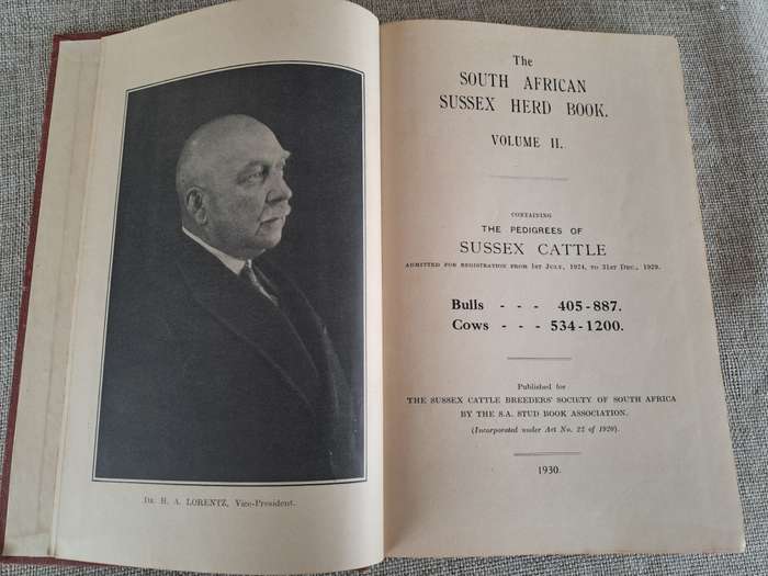 The South African Sussex Herd book Volume 2
