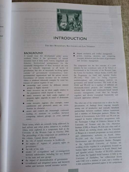 Contested Resources: Challenges to the Governance of Natural Resources in Southern Africa