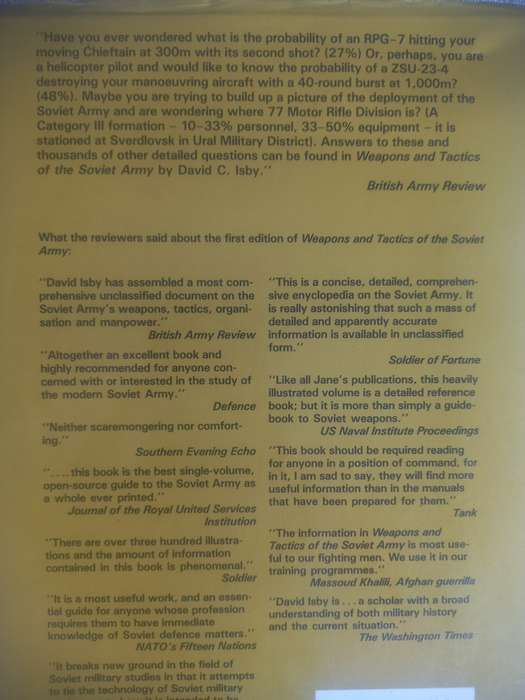 Weapons and Tactics of the Soviet Army - David C Isby