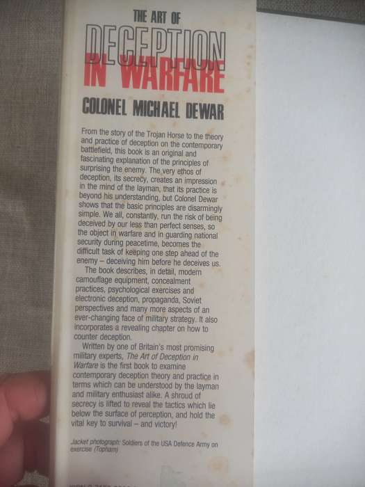 The Art of Deception in Warfare **Signed** - Colonel Michael Dewar