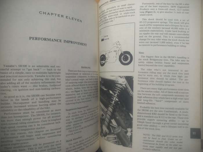 Yamaha SR500 singles 1977 to 1980 - Service Repair Performance - Clymer