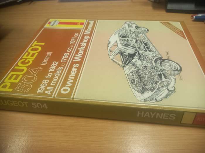 Peugeot 504 petrol - 1968 to 1982 all models - Owners Workshop Manual - Haynes