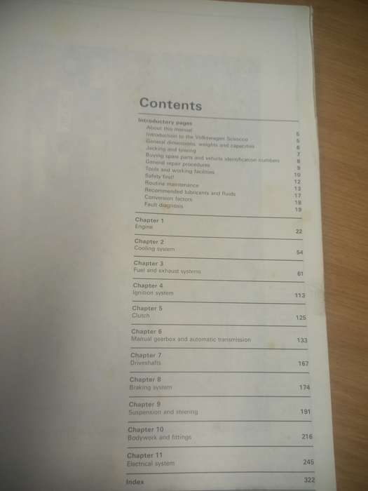 VW Scirocco - 1982 to 1987 - Owners Workshop Manual - Haynes