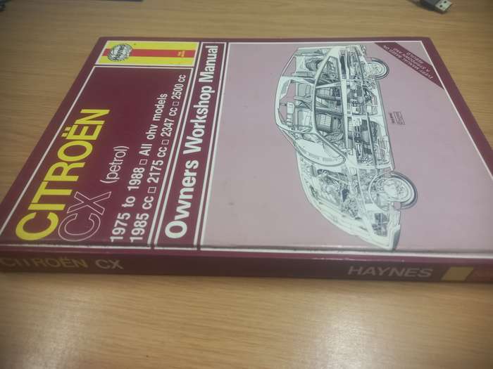 Citroen CX petrol - 1975 to 1988 - Owners Workshop Manual - Haynes