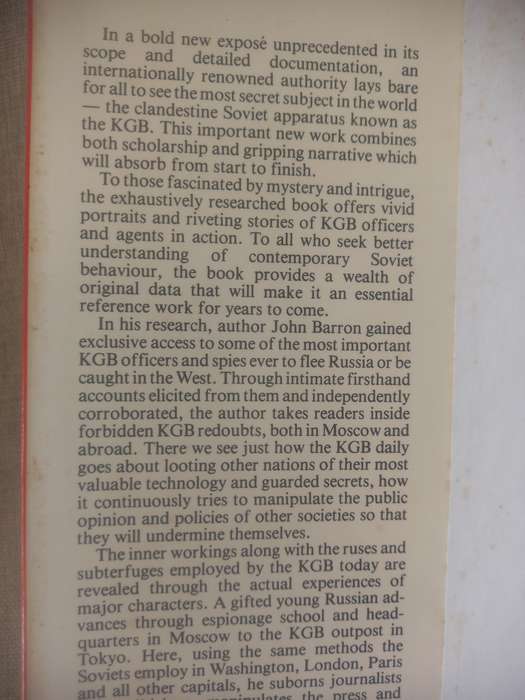 KGB Today - The Hidden Hand - John Barron