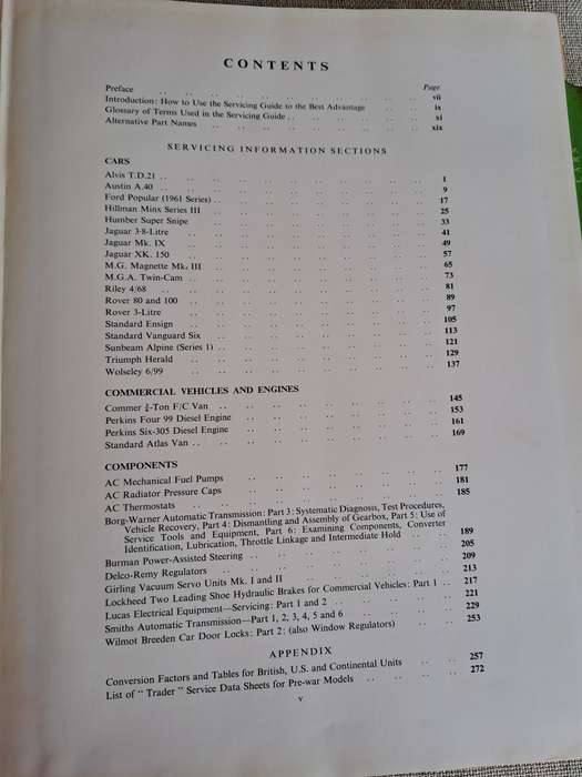 Servicing Guide to British Motor Vehicles Volume 6