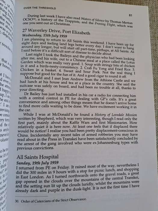 Letters Home from a Transkei Mission Hospital 1958 - 1976 - Ronald Ingle