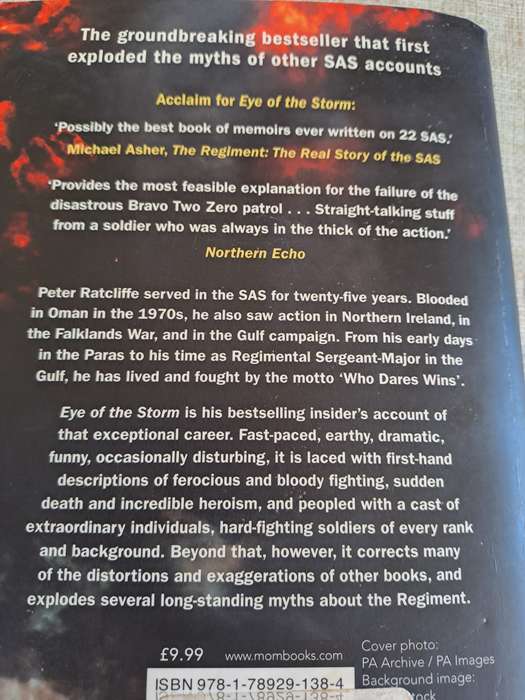 Eye of the Storm: 25 Years in action with the SAS - Peter Ratcliffe DCM