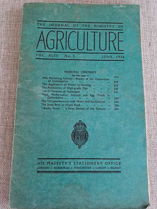 The Journal of the Ministry of Agriculture  set of 4 volumes
