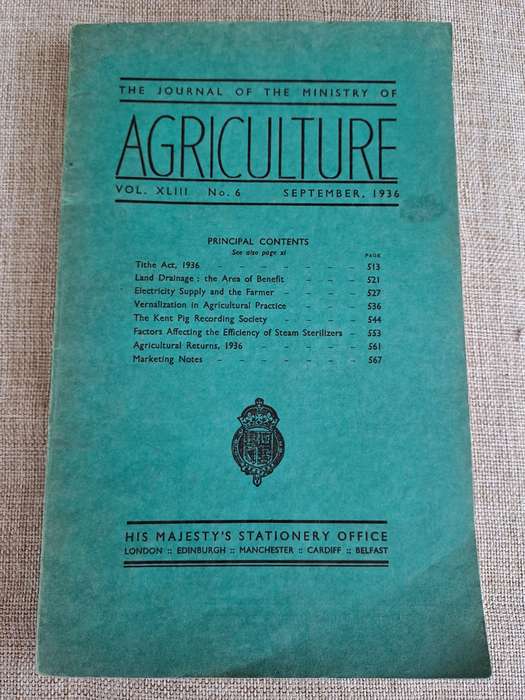 The Journal of the Ministry of Agriculture  set of 4 volumes
