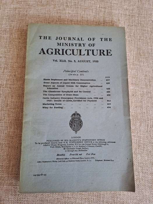 The Journal of the Ministry of Agriculture 1935  set of 5 volumes