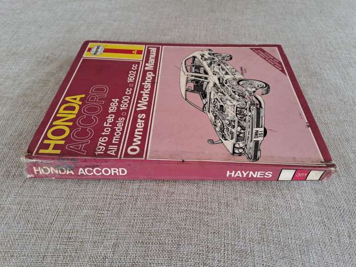 Honda Accord Owners Workshop Manual 1976 to 1984 - Haynes