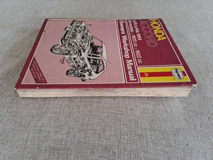 Honda Accord Owners Workshop Manual 1976 to 1984 - Haynes
