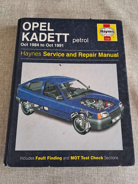 Opel Kadett petrol Service and Repair Manual 1984 to 1991 - Haynes