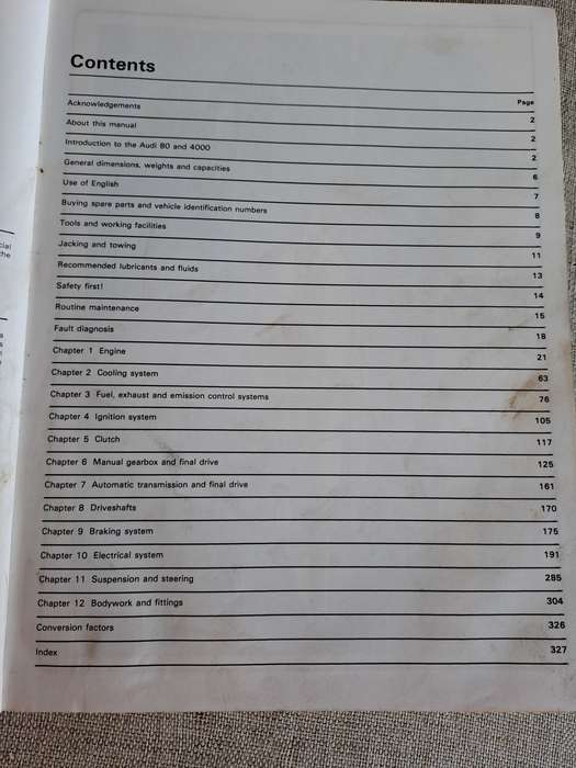Audi 80 Owners Workshop Manual 1979 to 1983 - Haynes