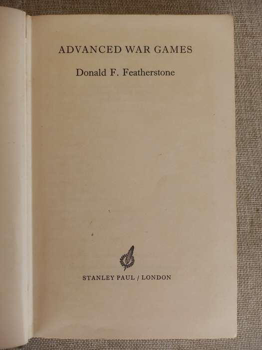 War Games / Advanced War Games - 2 books - Donald Featherstone