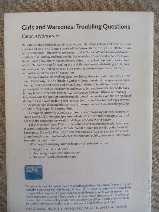 Girls and Warzones: Troubling Questions - Carolyn Nordstrom